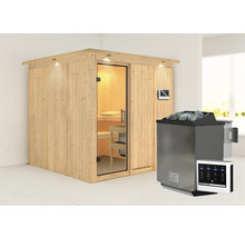 Sauna mit Saunaofen und Steuerung