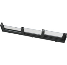 Élément de porte coulissante avec cadre en aluminium et insert en verre