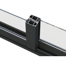 Profilé de fenêtre en aluminium avec verre