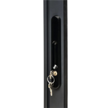 Serrure avec clé dans la poignée de porte