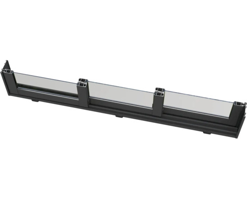 Fensterprofil aus Aluminium mit Glas
