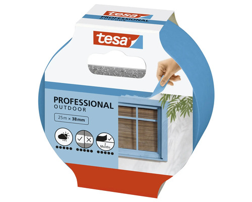 Tesa Professional Outdoor Malerkrepp 25 Meter mal 38 Millimeter