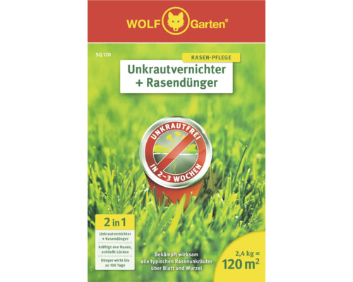 Wolf Garten Désherbant plus engrais pour gazon, conditionnement