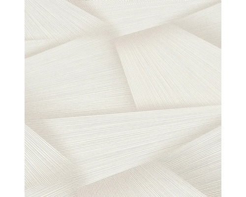 Nahaufnahme einer weißen Vliestapete mit geometrischem Muster