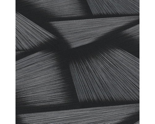 Gros plan d''un papier peint structuré noir avec un motif linéaire