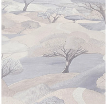 Papier peint avec motif de paysage arboré