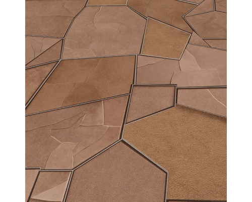 Tapete mit Steinmuster in verschiedenen Formen