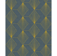 Papier peint avec motif géométrique en éventail