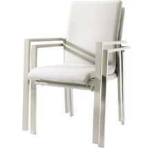 Fauteuil avec structure métallique et assise