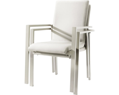 Fauteuil avec structure métallique et assise