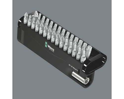 Wera Bit-Check BC 30 Wood 2 avec embouts pour le travail du bois