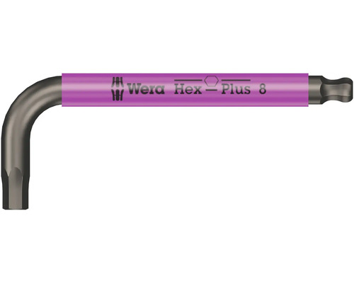 Wera Winkelschraubendreher mit Sechskant Plus Profil, Größe 8