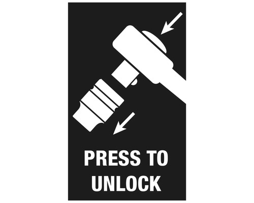 Symbole : Appuyer pour déverrouiller