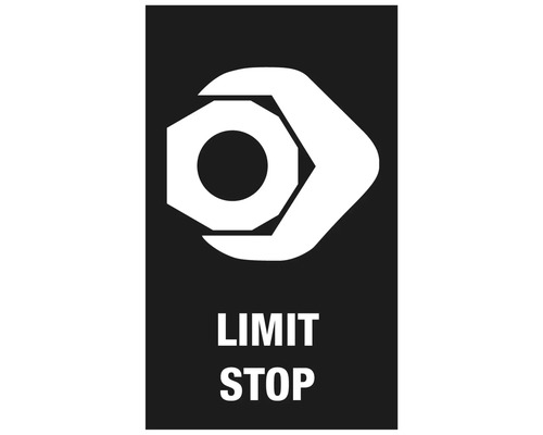 Symbole de butée de fin de course