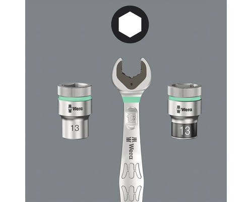 Clé à fourche Wera Joker avec deux douilles