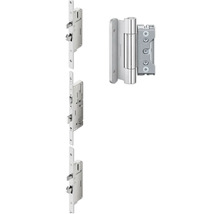 Serrure de porte et paumelle de porte en métal