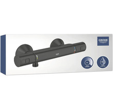 Grohe Logo, Thermostatarmatur mit Grohe Safestop und Grohe EcoButton