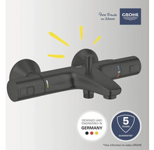 Schwarze Grohe Armatur mit Temperaturregler und 5 Jahre Garantie