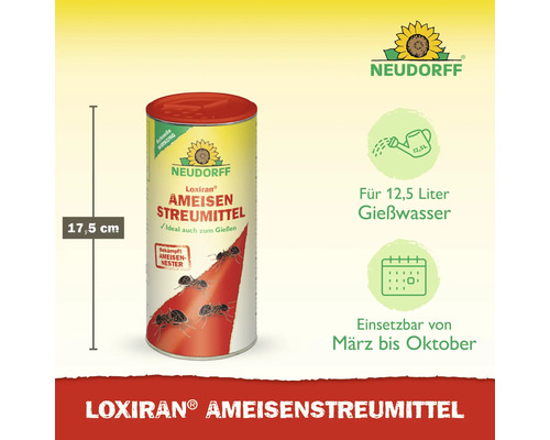 Neudorff Loxiran Ameisenstreumittel Dose, Höhe 17,5 cm