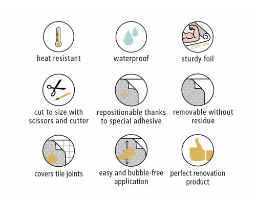 Küchenrückwand mySpotti Splash UNI weiß Unifarbe 2800 x 600 mm SP-F2-1411