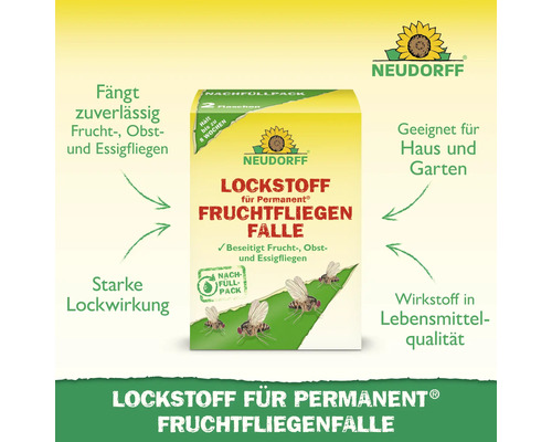 Neudorff Lockstoff für Permanent Obstfliegenfalle Nachfüllpack