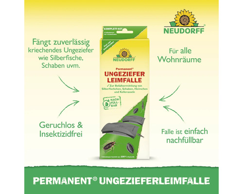 Neudorff Permanent Ungeziefer Leimfalle zur Schädlingsbekämpfung