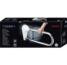 Emballage d''une barre d''appui VivaWell avec le logo Spiralla