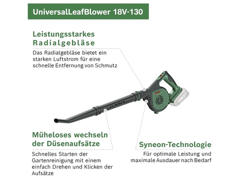 Bosch Akku-Laubbläser UniversalLeafBlower 18V-130