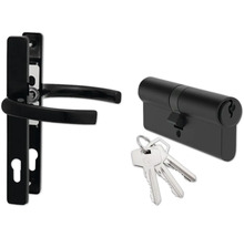 Ensemble de ferrures de porte avec poignée de porte, cylindre et clés
