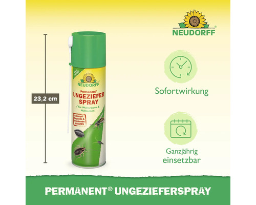 Neudorff Permanent Ungezieferspray mit einer Höhe von 23,2 cm zur Schädlingsbekämpfung