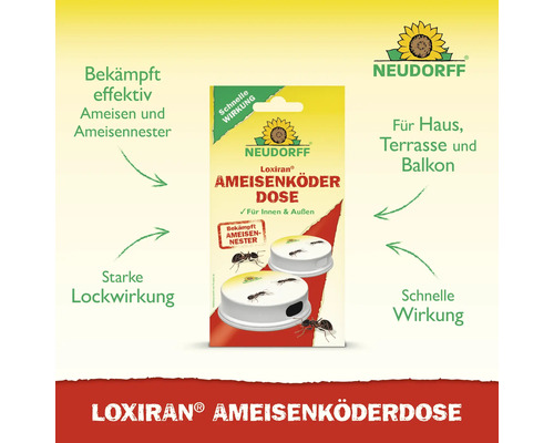 Neudorff Loxiran Ameisenköderdose zur Bekämpfung von Ameisen und Ameisennestern