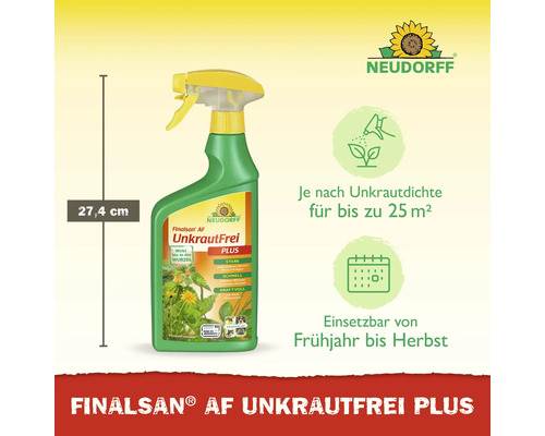 Finalsan AF UnkrautFrei Plus Unkrautvernichter in Sprühflasche, Größe 27,4 cm