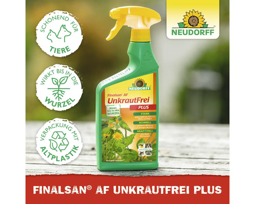 Finalsan Unkrautfrei Plus Unkrautvernichter in einer Sprühflasche