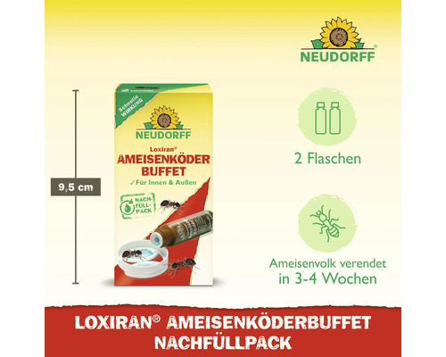 Neudorff Loxiran Ameisenköder Buffet Nachfüllpack, 9,5 Zentimeter