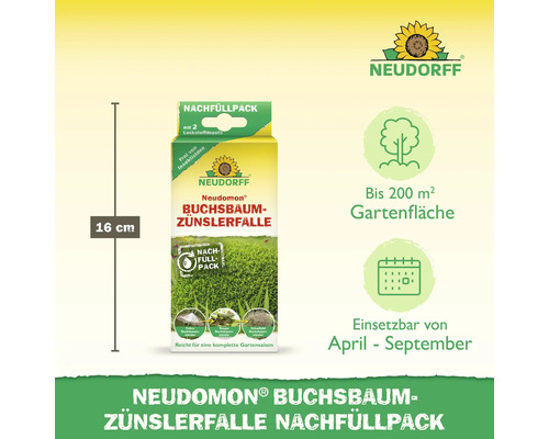 Neudorff Neudomon Buchsbaumzünslerfalle Nachfüllpack, 16 cm Höhe
