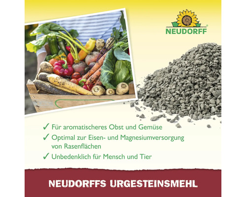 Neudorff Urgesteinsmehl zur Versorgung von Obst, Gemüse und Rasenflächen