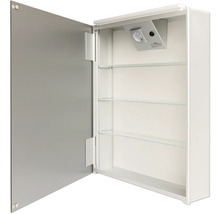 Spiegelschrank DSK Aluminio 50 x 13,1 x 60 cm alufarben 1-türig LED IP 24