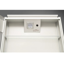 Spiegelschrank DSK Aluminio 50 x 13,1 x 60 cm alufarben 1-türig LED IP 24