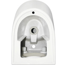 Gros plan de toilettes suspendues en céramique