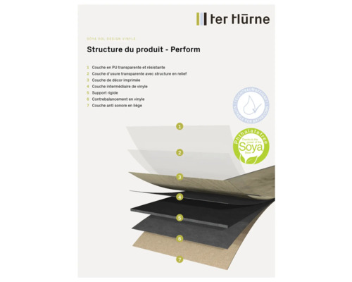 Ter Hürne Soya Sol Design Vinyl Produktstruktur Darstellung