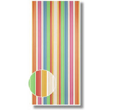 Mehrfarbiger Lamellenvorhang mit Streifenmuster