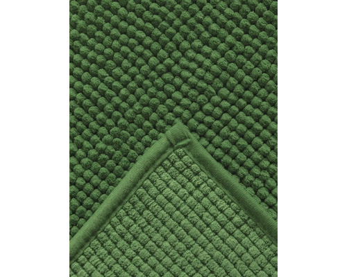 Tapis de bain vert avec structure à picots
