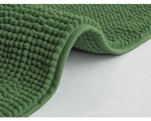 Tapis de bain vert avec structure à picots