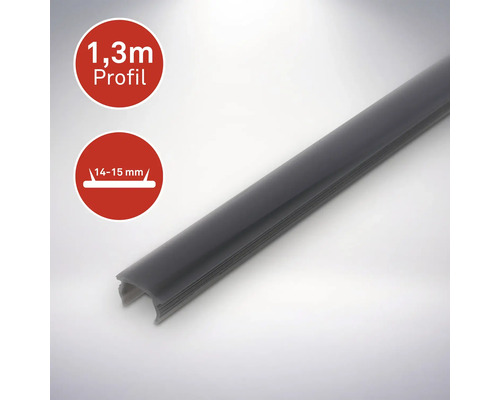 Profilé LED de 1,3 mètre de long et 14 à 15 millimètres de large