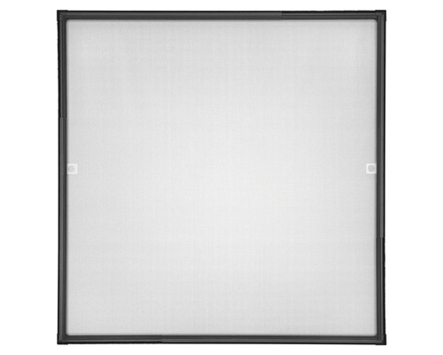 Moustiquaire pour fenêtre tesa FALT cadre pliant anthracite télescopique en continu de 80x80 cm à 140x140 cm