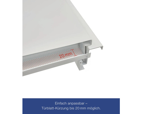 Türblattkürzung bis 20 Millimeter möglich.