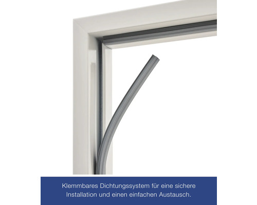 Fensterdichtung im Fensterrahmen für sichere Installation