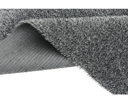 Gazon synthétique avec rainures de drainage au dos