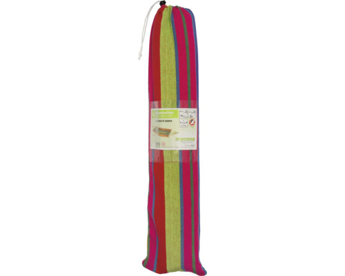 Hamac emballé avec motif rayé