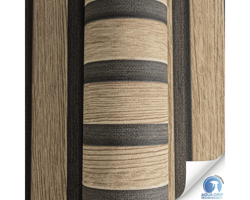 Tapetenrolle mit Holzstruktur und Aqua Grip Technology Symbol